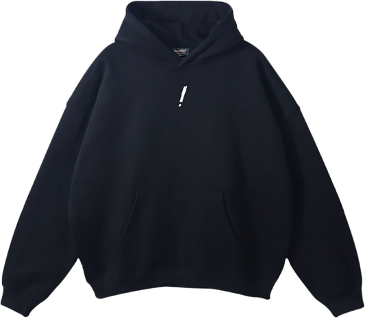 pronto! Oversized Black Hoodie