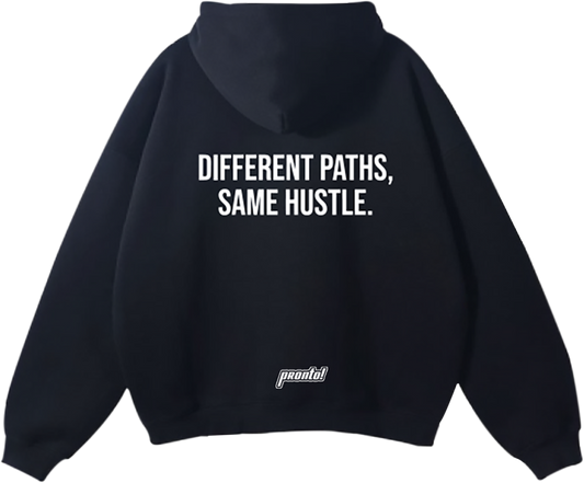 pronto! Oversized Black Hoodie