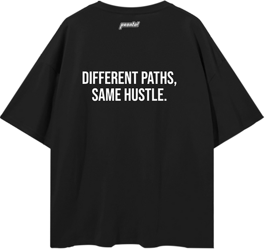 pronto! Oversized Black Tee