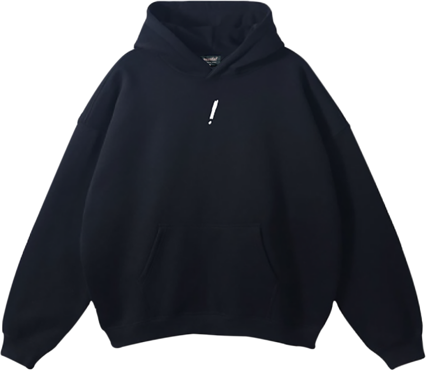 pronto! Oversized Black Hoodie