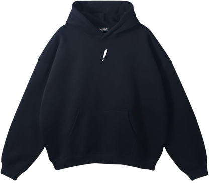 pronto! Oversized Black Hoodie