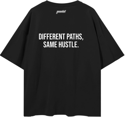 pronto! Oversized Black Tee