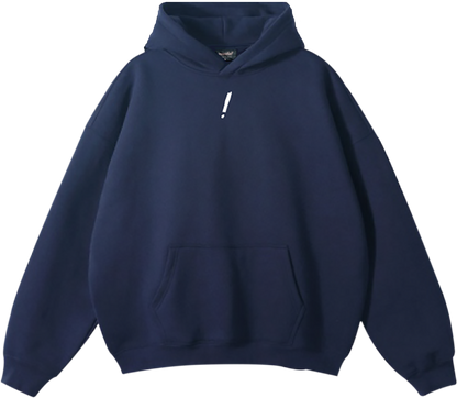 pronto! Oversized Navy Blue Hoodie