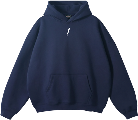 pronto! Oversized Navy Blue Hoodie