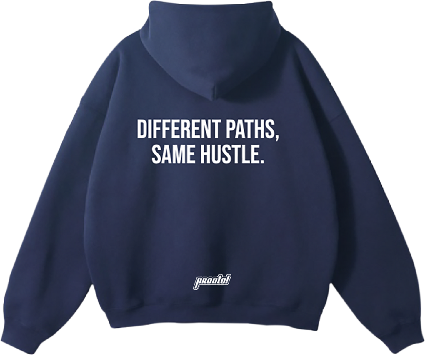 pronto! Oversized Navy Blue Hoodie
