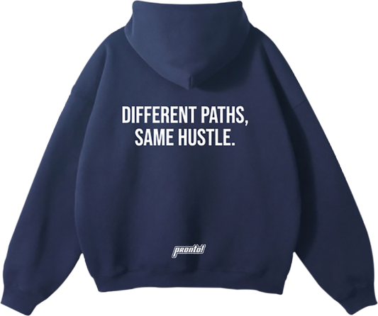 pronto! Oversized Navy Blue Hoodie