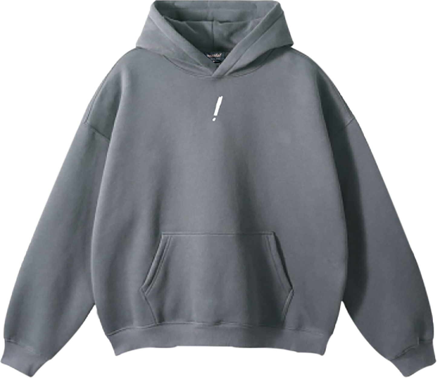 pronto! Oversized Slate Gray Hoodie