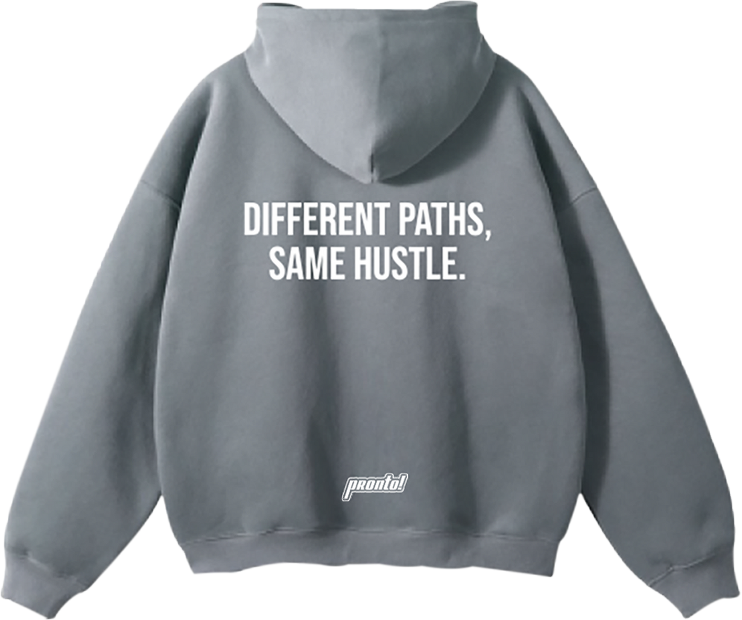 pronto! Oversized Slate Gray Hoodie